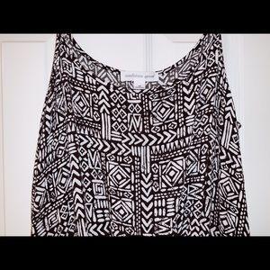 Ambiance Apparel Black & White Romper